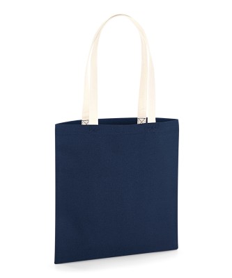 Borsa biologica EarthAware® per la vita - manici a contrasto - cod. RWW801C