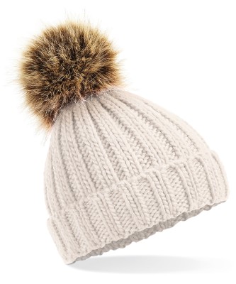 Berretto spesso con pompon di pelliccia per neonati/bambini - cod. RWB412A Berretto spesso con pompon di pelliccia per neonati/bambini - cod. RWB412A