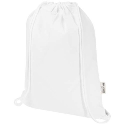 Borsa con cordoncino  in materiale riciclato GRS da 140 g/m² Oregon Blend - 5L - cod. P120761