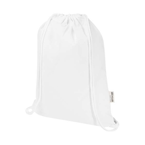 Borsa con cordoncino  in materiale riciclato GRS da 140 g/m² Oregon Blend - 5L - cod. P120761