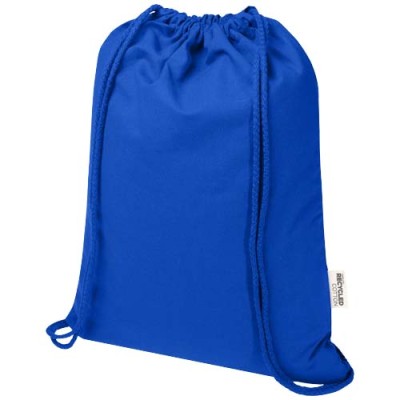 Borsa con cordoncino  in materiale riciclato GRS da 140 g/m² Oregon Blend - 5L - cod. P120761
