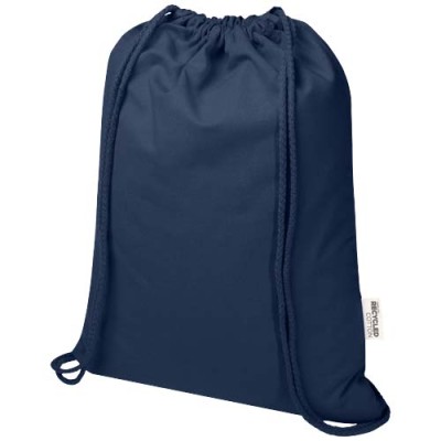 Borsa con cordoncino  in materiale riciclato GRS da 140 g/m² Oregon Blend - 5L - cod. P120761