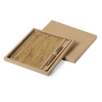 Parure notes bamboo e penna - Parure bamboo cod. PB577