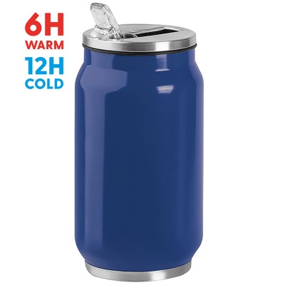 Borraccia termica acciaio 330 ml doppio strato 304+201 - Steel can 330 cod. PC434