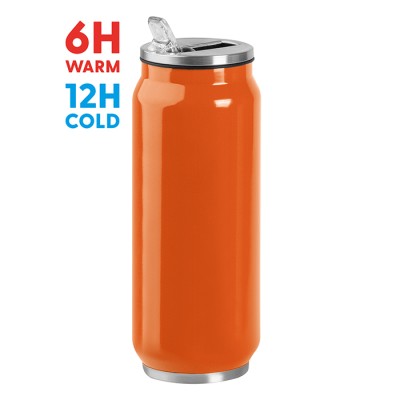 Borraccia termica acciaio 500 ml doppio strato 304+201 - Steel can 500 cod. PC435