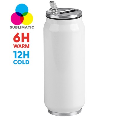 Borraccia termica acciaio 500 ml doppio strato 304+201 - Steel subli can 500 cod. PC436