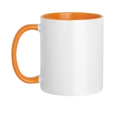 Tazza in ceramica con interno e manico colorati - Subli color mug cod. PC467