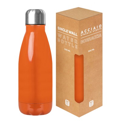 Borraccia in acciaio inox 304 - Glossy bottle 500 cod. PC411