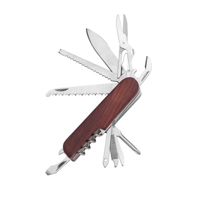 Coltellino in legno 11 funzioni - Multi-tool 11 cod. PC780