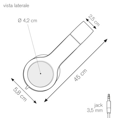 Cuffie audio per dispositivi elettronici - Sound 5.0 cod. PF012