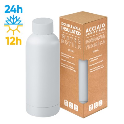 Borraccia in acciaio inox 304/201 - Matte bottle 500 cod. PC415