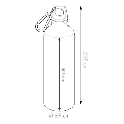 Borraccia alluminio 500ml - Alum drink 500 cod. PC484