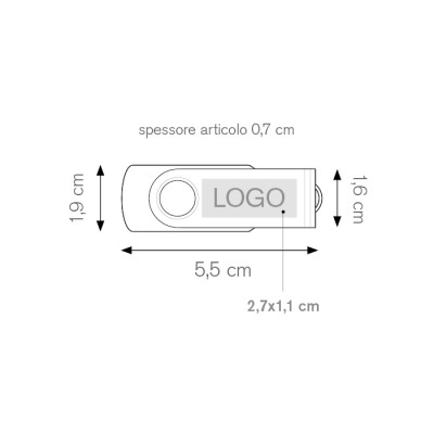 Memoria usb 4 gb - Memory cod. PF104-04