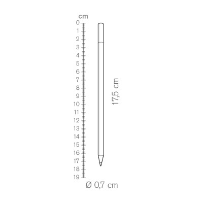 Matita con finitura bicolore - Silver color cod. PD564