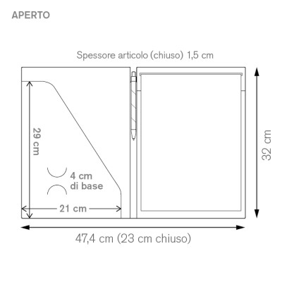 Cartella rigida in cartone riciclato - Carton fold cod. PH636