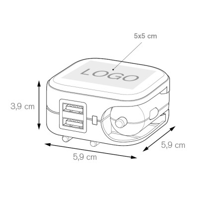 Caricatore usb - Adaptor cod. PF391