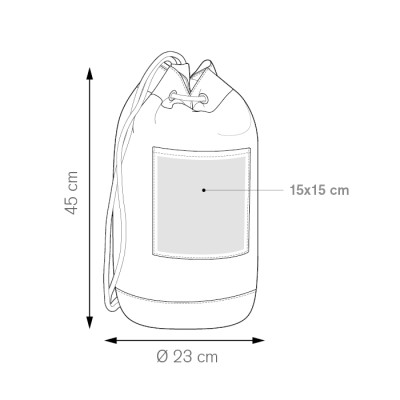 Sacca zaino juta e cotone - Jami cod. PG241