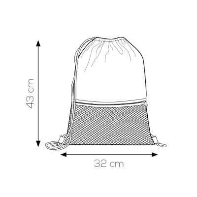 Sacca zaino nylon 210d - Refrain cod. PG278