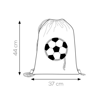 Sacca zaino bicolore nylon 190t - Goal cod. PG279