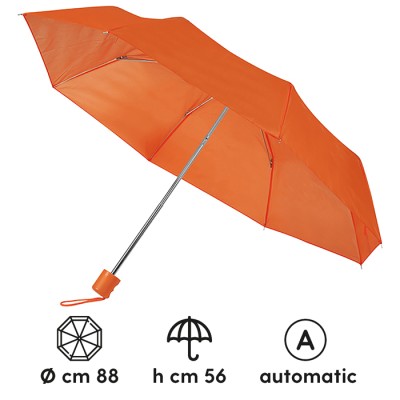 Mini ombrello manuale con fodero - Colorain cod. PL134