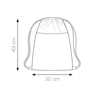 Sacca zaino con rivestimento termico nylon 210d - Frozen cod. PJ105