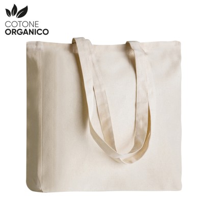 Borsa in cotone organico - Gusset cod. PG422