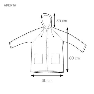 Impermeabile goffrato con cappuccio - Sailing cod. PL270