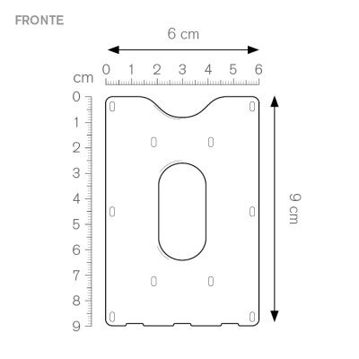 Portacards rigido trasparente - Firm cod. PN284