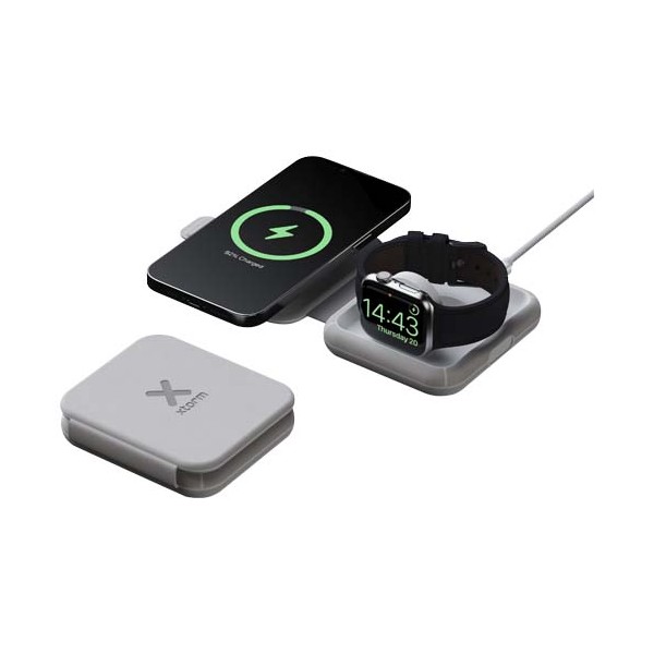 Caricabatterie da viaggio wireless 2 in 1 pieghevole da 15 W Xtorm XWF21 - cod. P124404