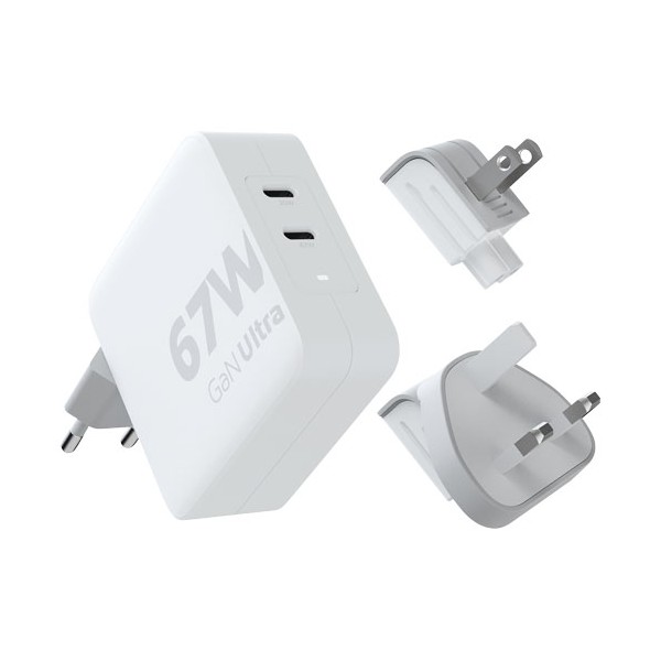 Caricabatterie da viaggio da 67 W con cavo USB-C PD da 100 W Xtorm XVC2067 GaN Ultra - cod. P124396