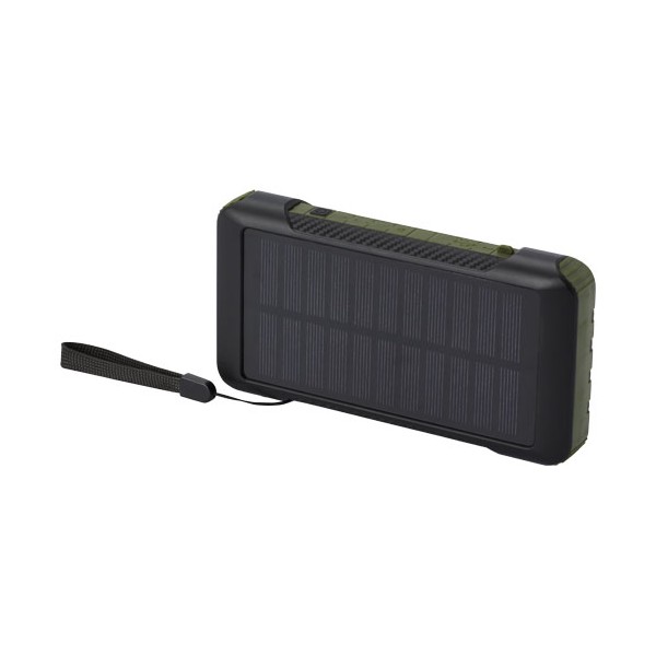 Power bank a dinamo solare in plastica riciclata RCS da 10.000 mAh Soldy  - cod. P124346
