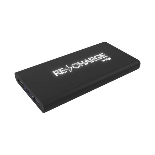Power bank wireless luminoso in gomma da 10.000 mAh SCX.design P40 - cod. P2PX060