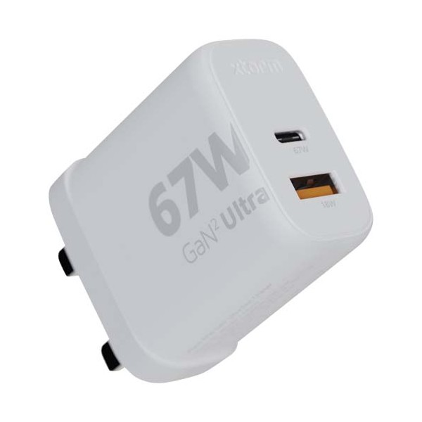 Caricabatterie da parete da 67 W con spina UK Xtorm XEC067G GaN² Ultra  - cod. P124407