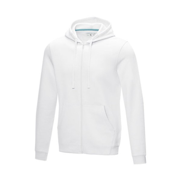 Felpa Ruby da uomo con cappuccio e full zip in tessuto organico riciclato - cod. P37510