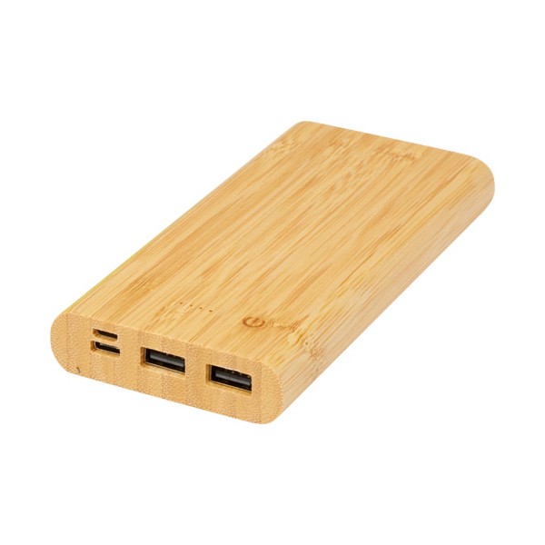 Power bank Tulda da 10,000 mAh in bambù - cod. P124323