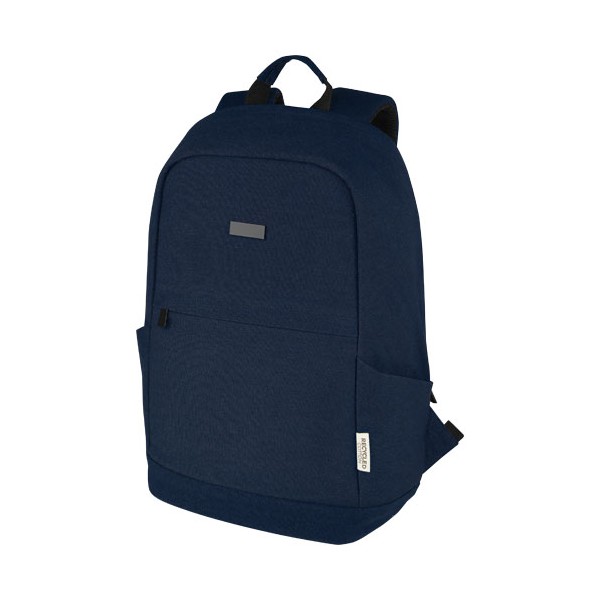 Zaino antifurto per portatile da 15,6" in canvas riciclato certificato GRS Joey - 18L - cod. P120677