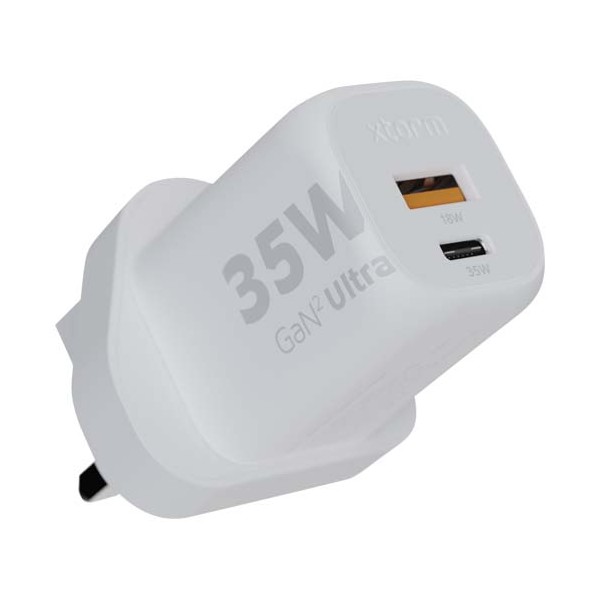 Caricabatterie da parete 35 W con spina UK Xtorm XEC035 GaN² Ultra - cod. P124408