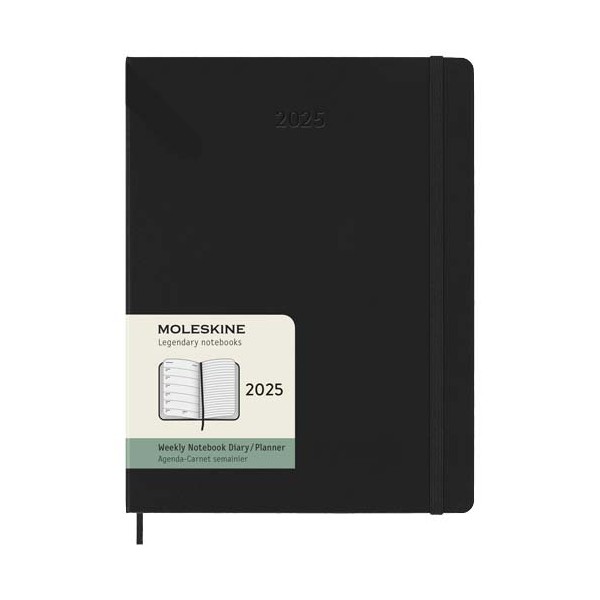 Agenda settimanale 12 mesi XL con copertina rigida Moleskine - cod. P107950