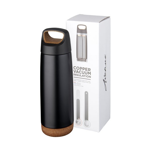 Borraccia termica Valhalla con isolamento sottovuoto in rame da 600 ml - cod. P100565