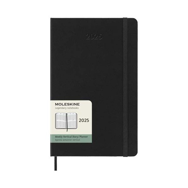 Agenda verticale 12 mesi formato L con copertina rigida Moleskine - cod. P107937