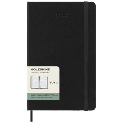 Agenda settimanale orizzontale 12 mesi formato L con copertina rigida Moleskine Agenda settimanale orizzontale 12 mesi formato L con copertina rigida Moleskine