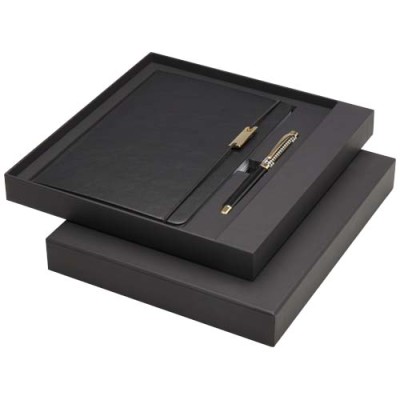 Set penne roller e blocco note in formato A5 Legato (inchiostro blu)