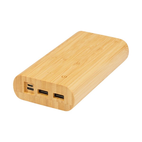 Power bank Tulda da 20,000 mAh in bambù - cod. P124324