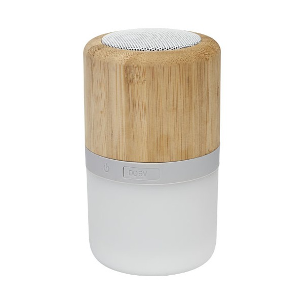 Speaker Bluetooth® in bambù Aurea con luce  - cod. P124151