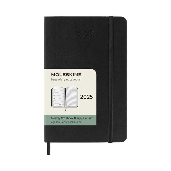 Agenda settimanale tascabile 12 mesi con copertina morbida Moleskine - cod. P107949