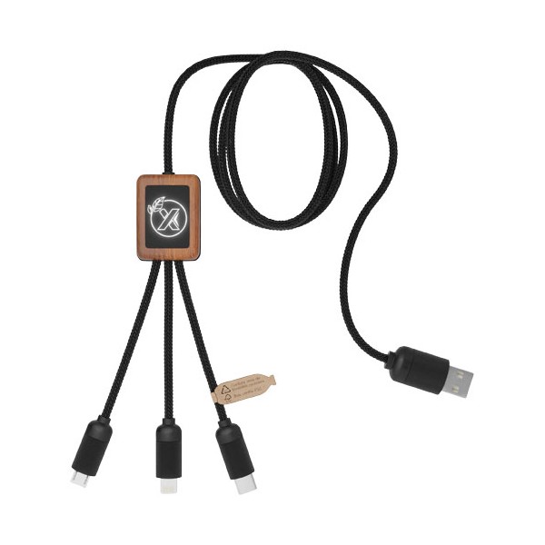 Cavo SCX.design C29 in bambù 3-in-1 - cod. P2PX055