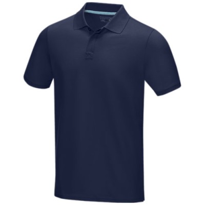 Polo Graphite a manica corta da uomo in tessuto organico