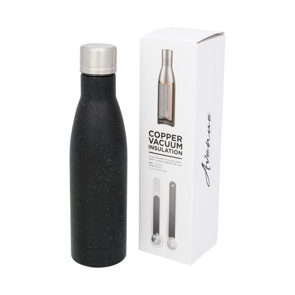 Borraccia termica con isolamento sottovuoto in rame screziata da 500 ml Vasa - cod. P100518