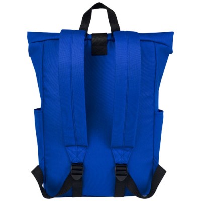 Zaino con chiusura arrotolabile per portatile da 15,6" in PET riciclato certificato GRS Byron 18L