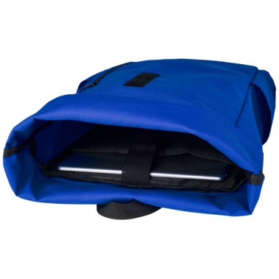 Zaino con chiusura arrotolabile per portatile da 15,6" in PET riciclato certificato GRS Byron 18L